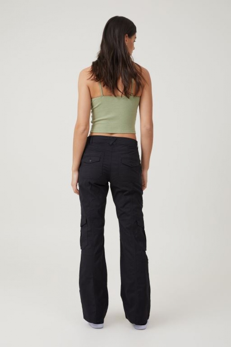 Pantalon Cotton On Bootleg Cargo Flare Mujer Negras | V5zhH3ycFLY