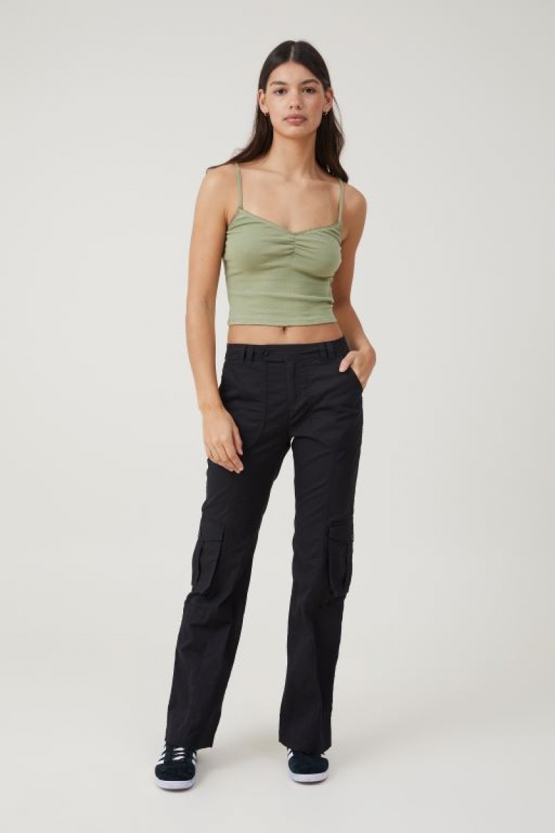 Pantalon Cotton On Bootleg Cargo Flare Mujer Negras | V5zhH3ycFLY