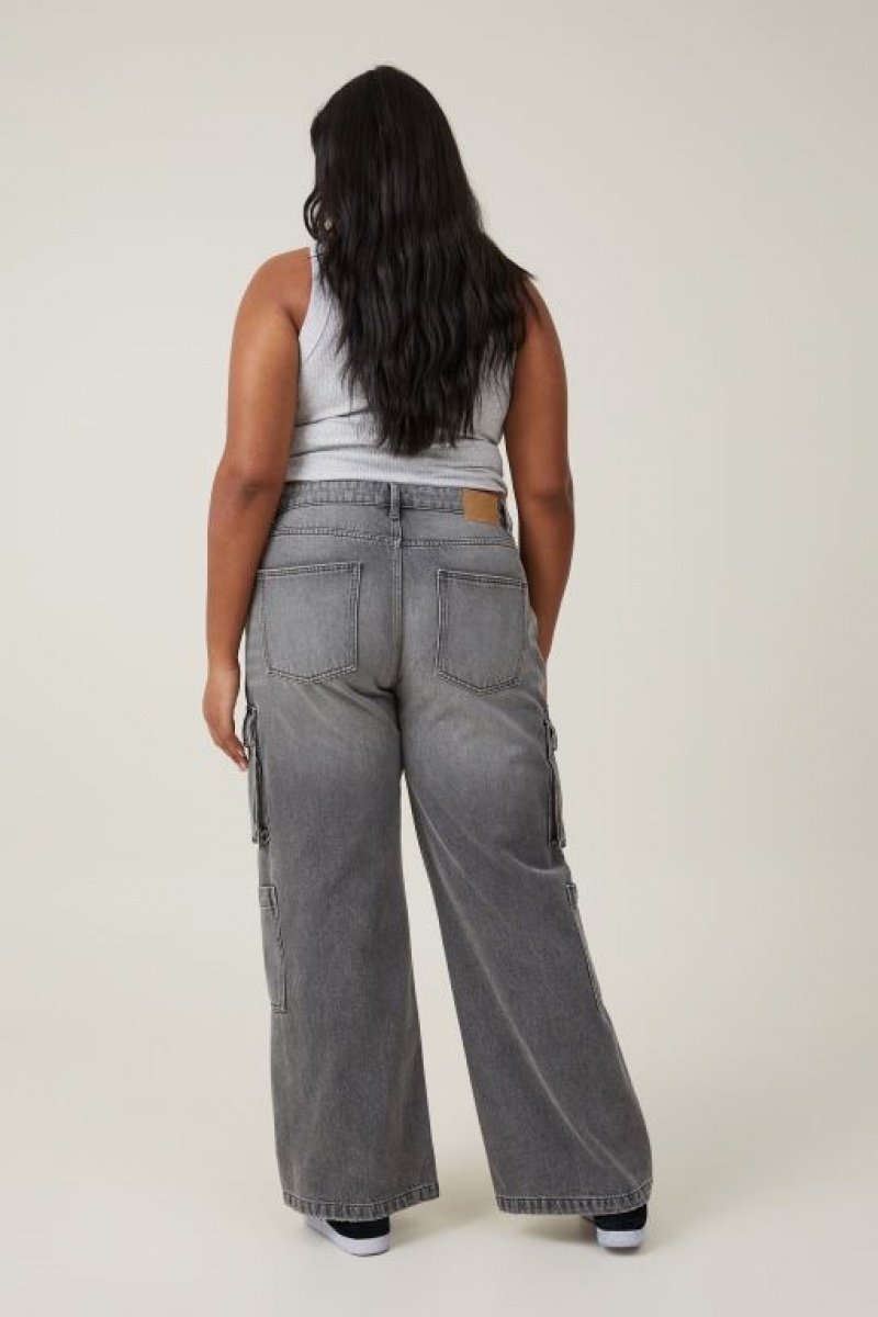 Pantalon Cotton On Cargo Anchos Leg Jean Mujer Gris | coAHfpPLVjG