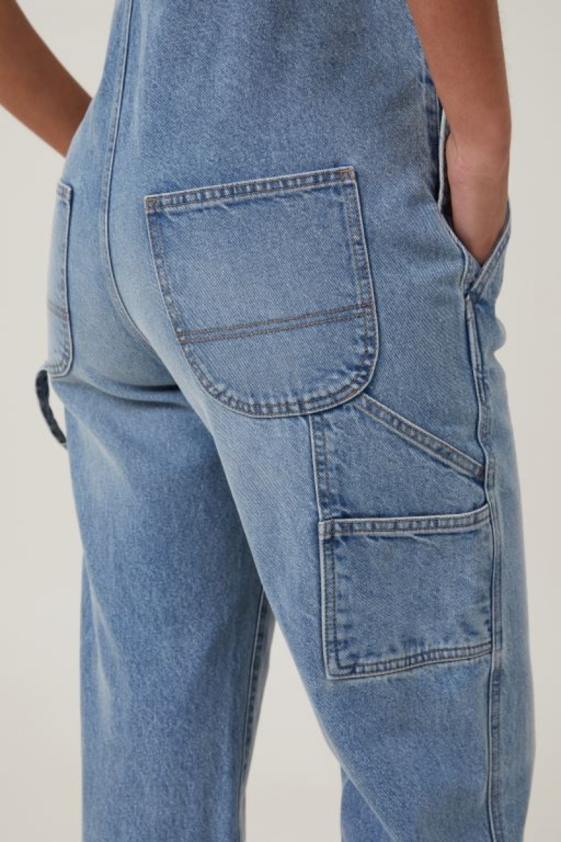 Pantalon Cotton On Denim Overall Mujer Azules | rol5zJnere2