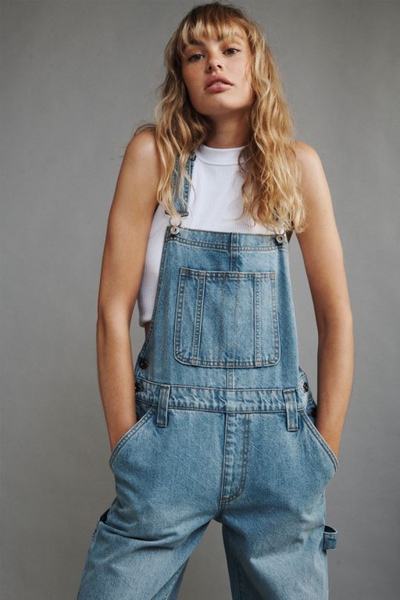 Pantalon Cotton On Denim Overall Mujer Azules | wxChXyvNIQD