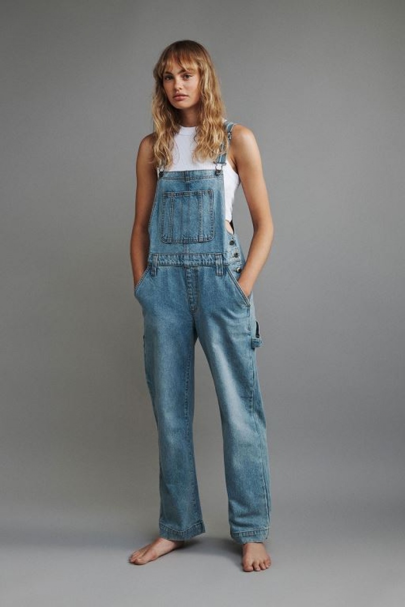 Pantalon Cotton On Denim Overall Mujer Azules | wxChXyvNIQD