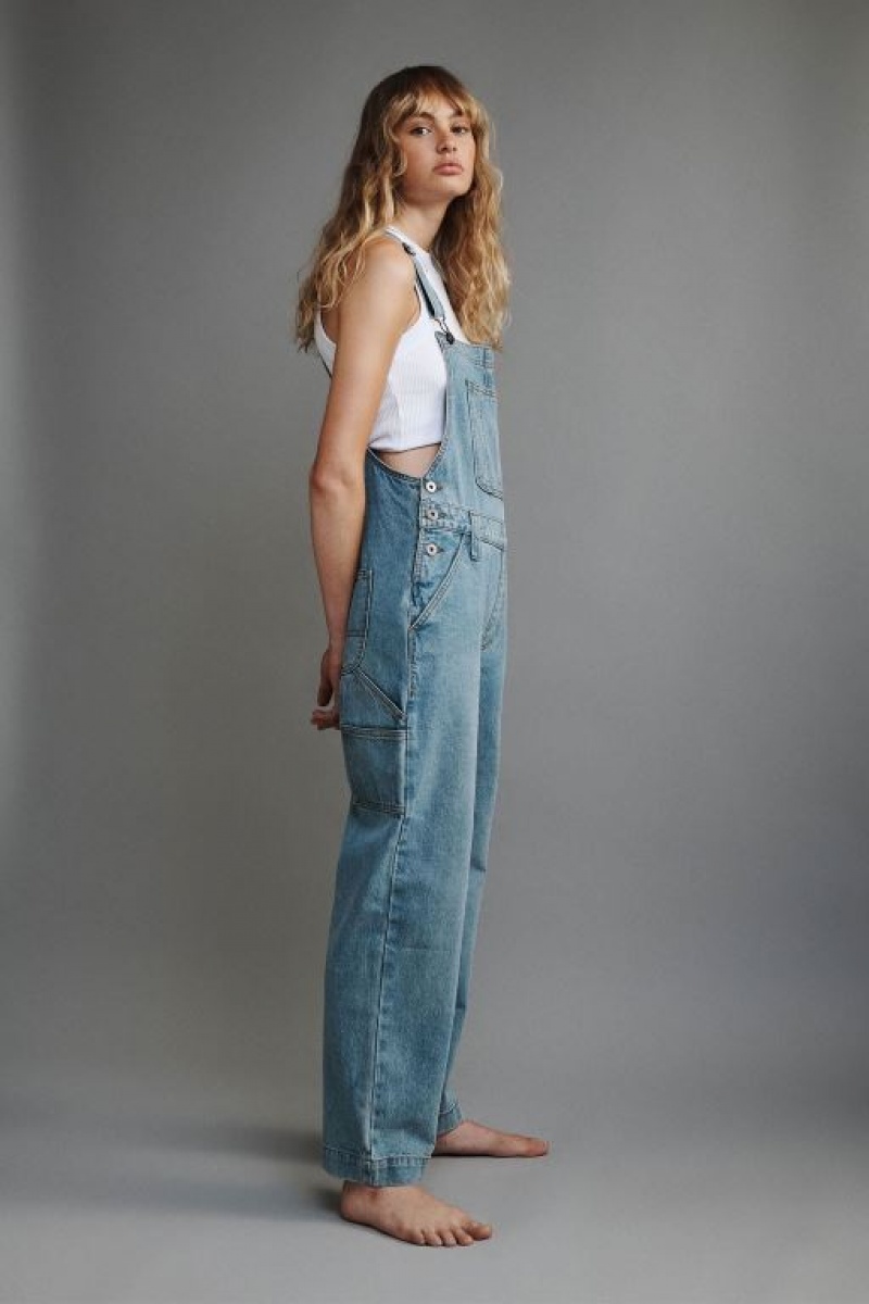 Pantalon Cotton On Denim Overall Mujer Azules | wxChXyvNIQD