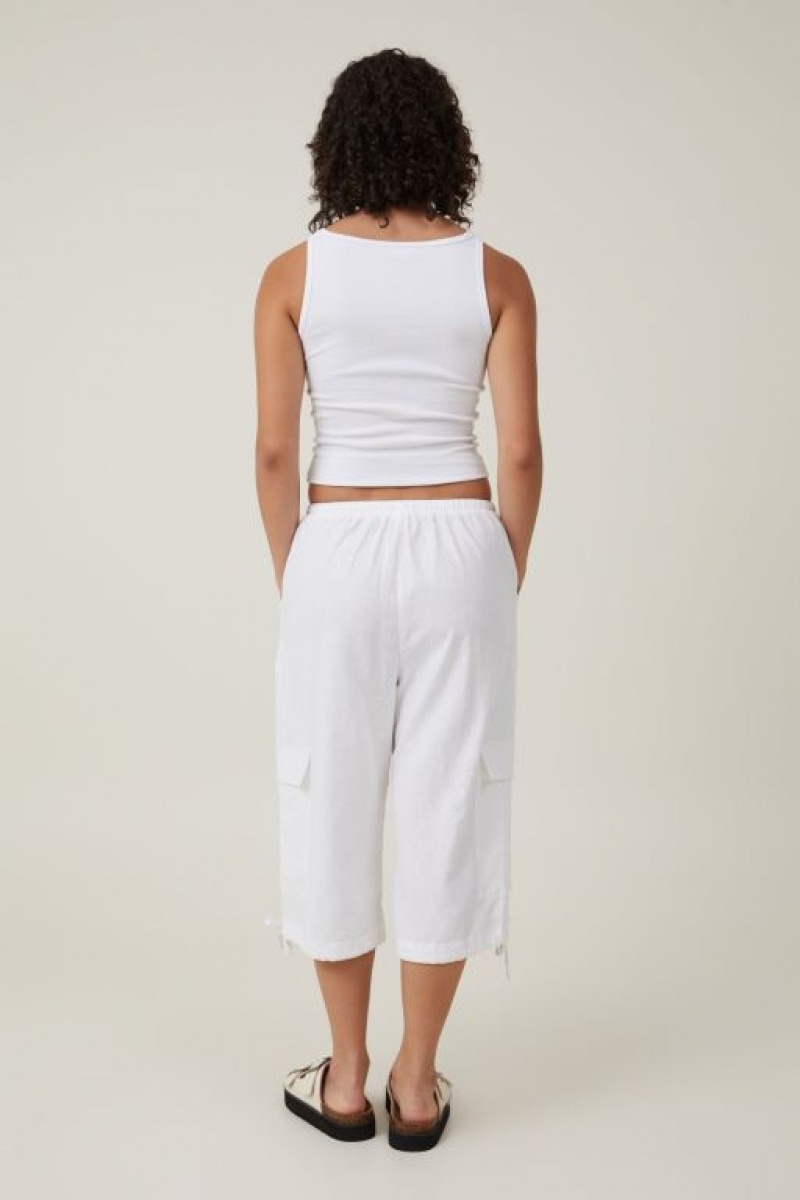 Pantalon Cotton On Haven Capri Mujer Blancas | eQXAVilKQCT