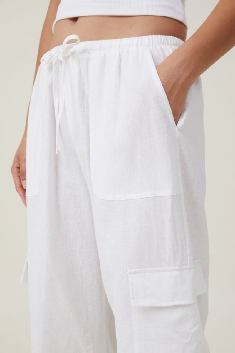 Pantalon Cotton On Haven Capri Mujer Blancas | eQXAVilKQCT