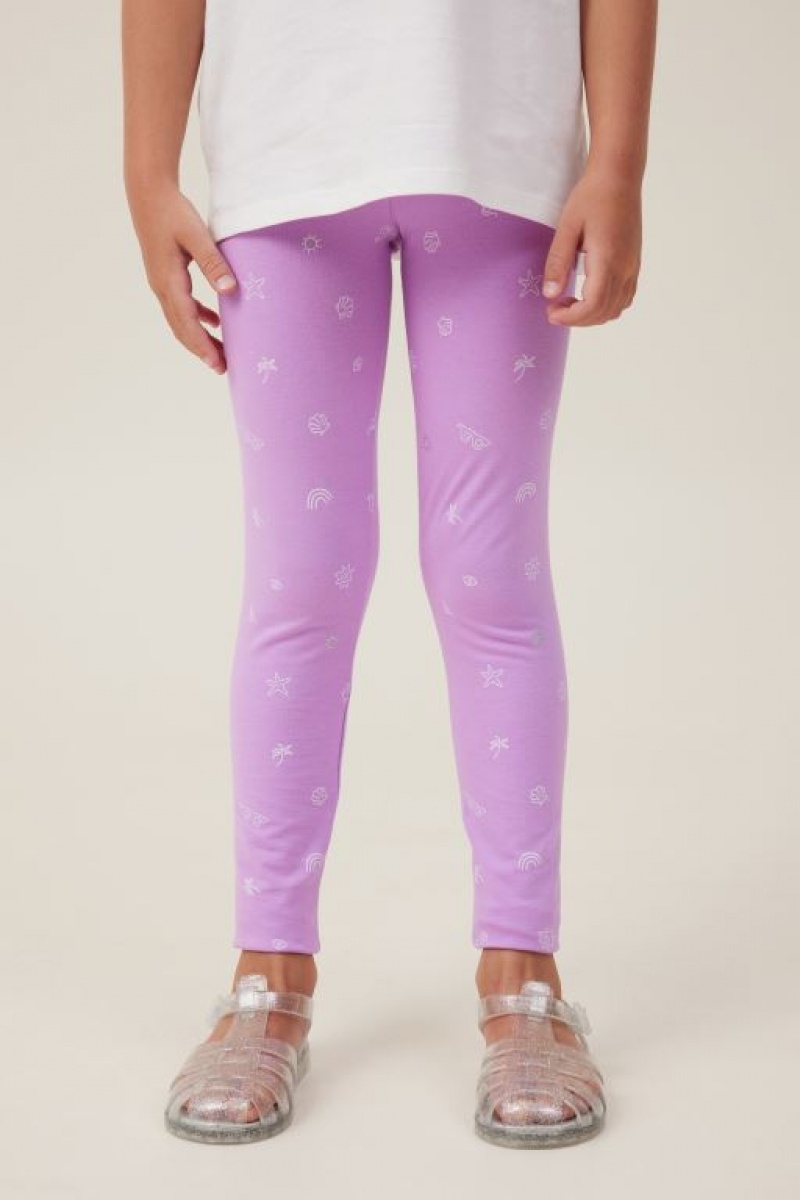 Pantalon Cotton On Huggie Tights Niña Lavanda | WTUNJAjUsaO