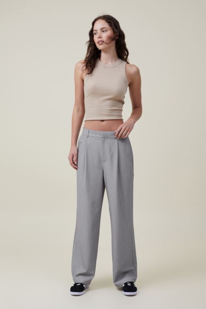 Pantalon Cotton On Jamie Suiting Mujer Gris | xyuo7Y3BXhw