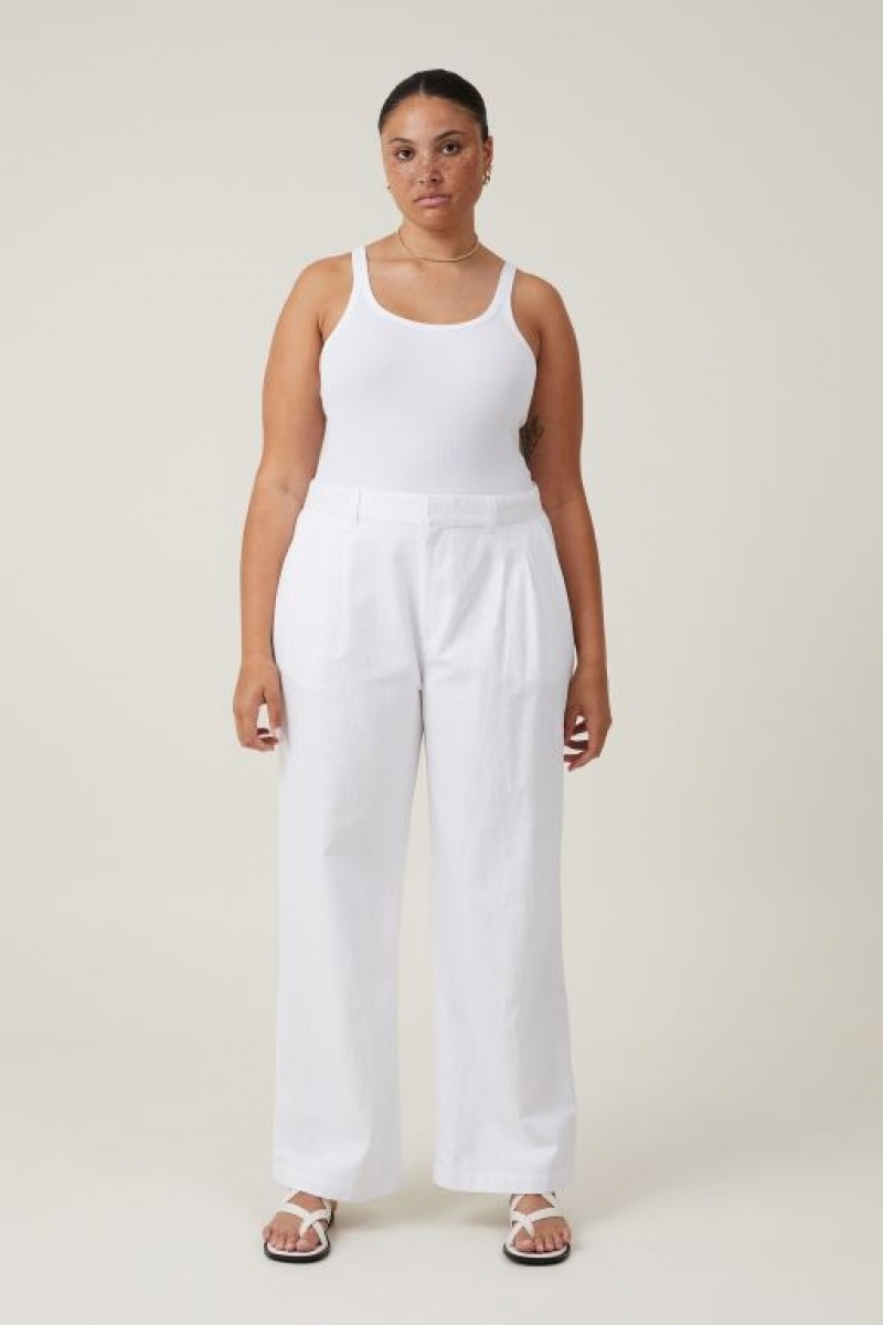 Pantalon Cotton On Jude Suiting Mujer Blancas | eFKsyfC92wn