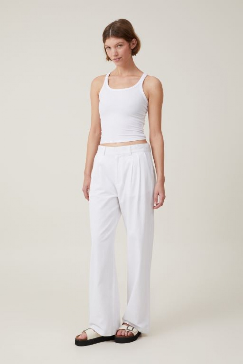 Pantalon Cotton On Jude Suiting Mujer Blancas | eFKsyfC92wn