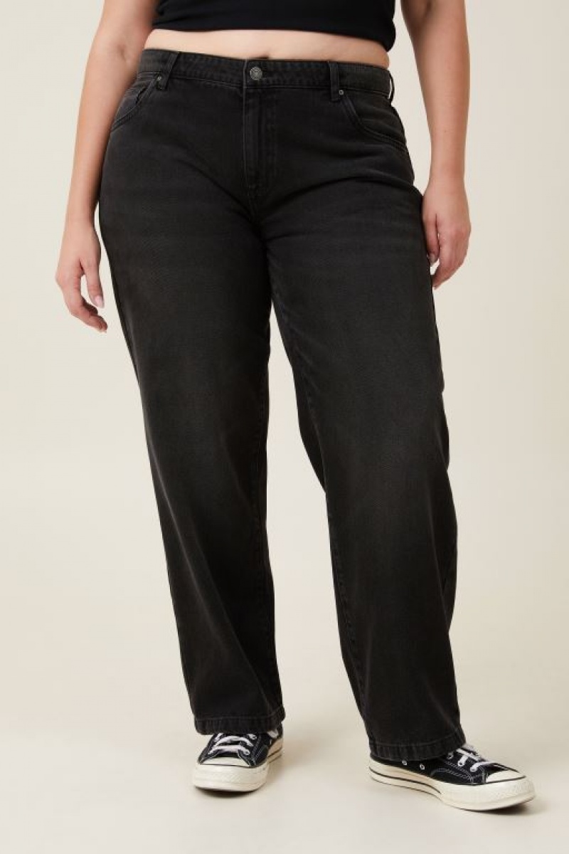 Pantalon Cotton On Low Rise Directo Jean Mujer Negras | T58IaprxAgz