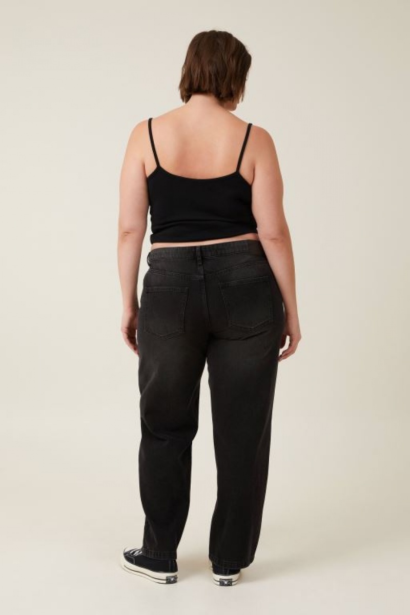 Pantalon Cotton On Low Rise Directo Jean Mujer Negras | T58IaprxAgz