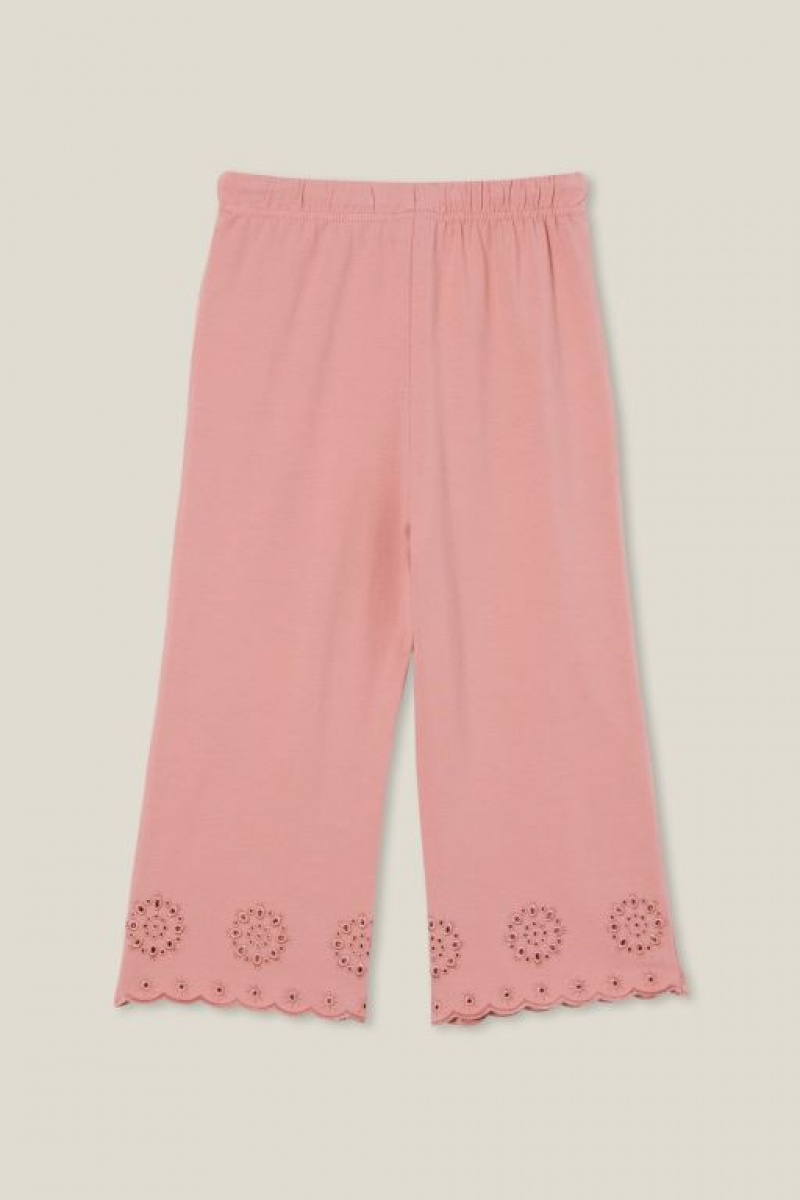 Pantalon Cotton On Piper Broderie Niña Clay | n5w7i5JRscb