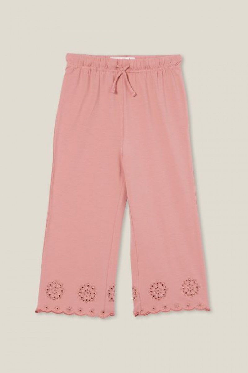 Pantalon Cotton On Piper Broderie Niña Clay | n5w7i5JRscb