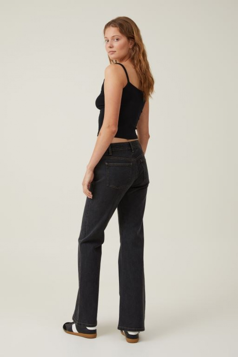 Pantalon Cotton On Stretch Bootcut Flare Jean Mujer Negras | uHRYBerYuai