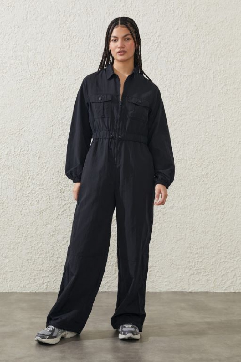 Pantalones Deportivos Cotton On Active Utility Coverall Mujer Negras | Beylm8Zm8XM