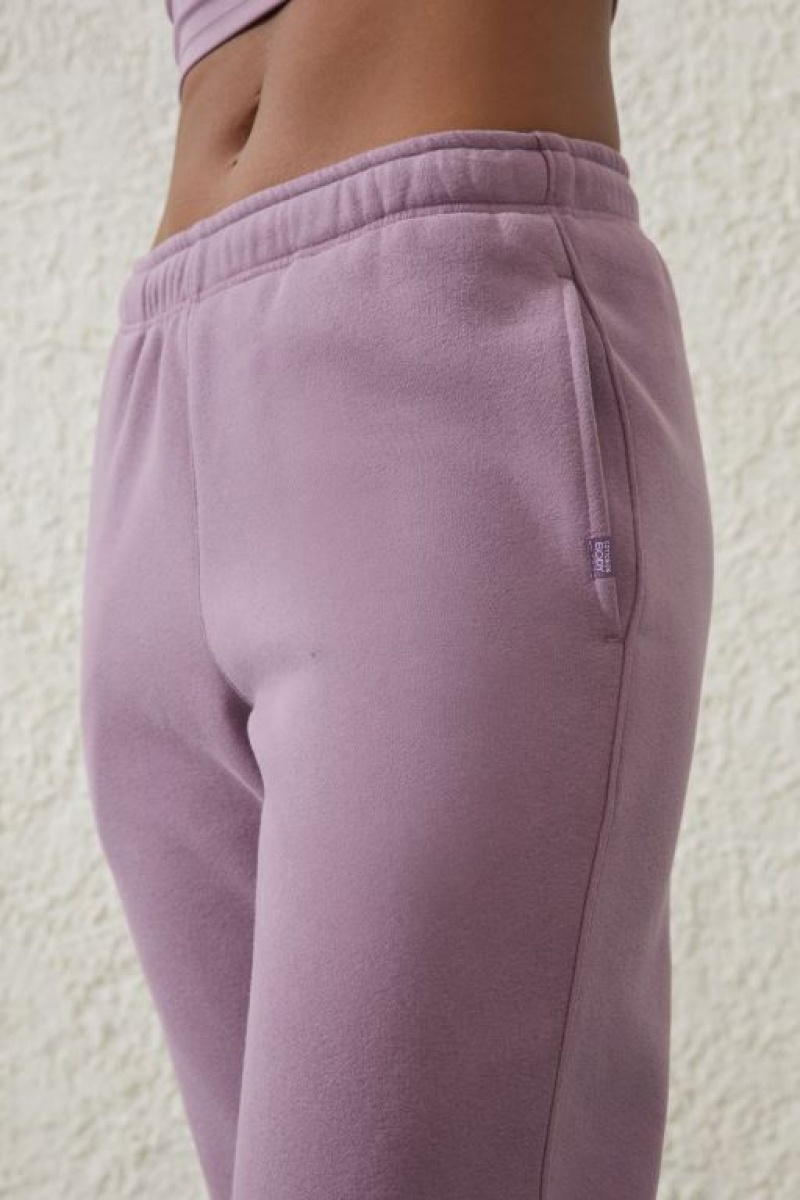 Pantalones Deportivos Cotton On Plush Essential Gym Pista Mujer Moradas | QR8caxWnH9M