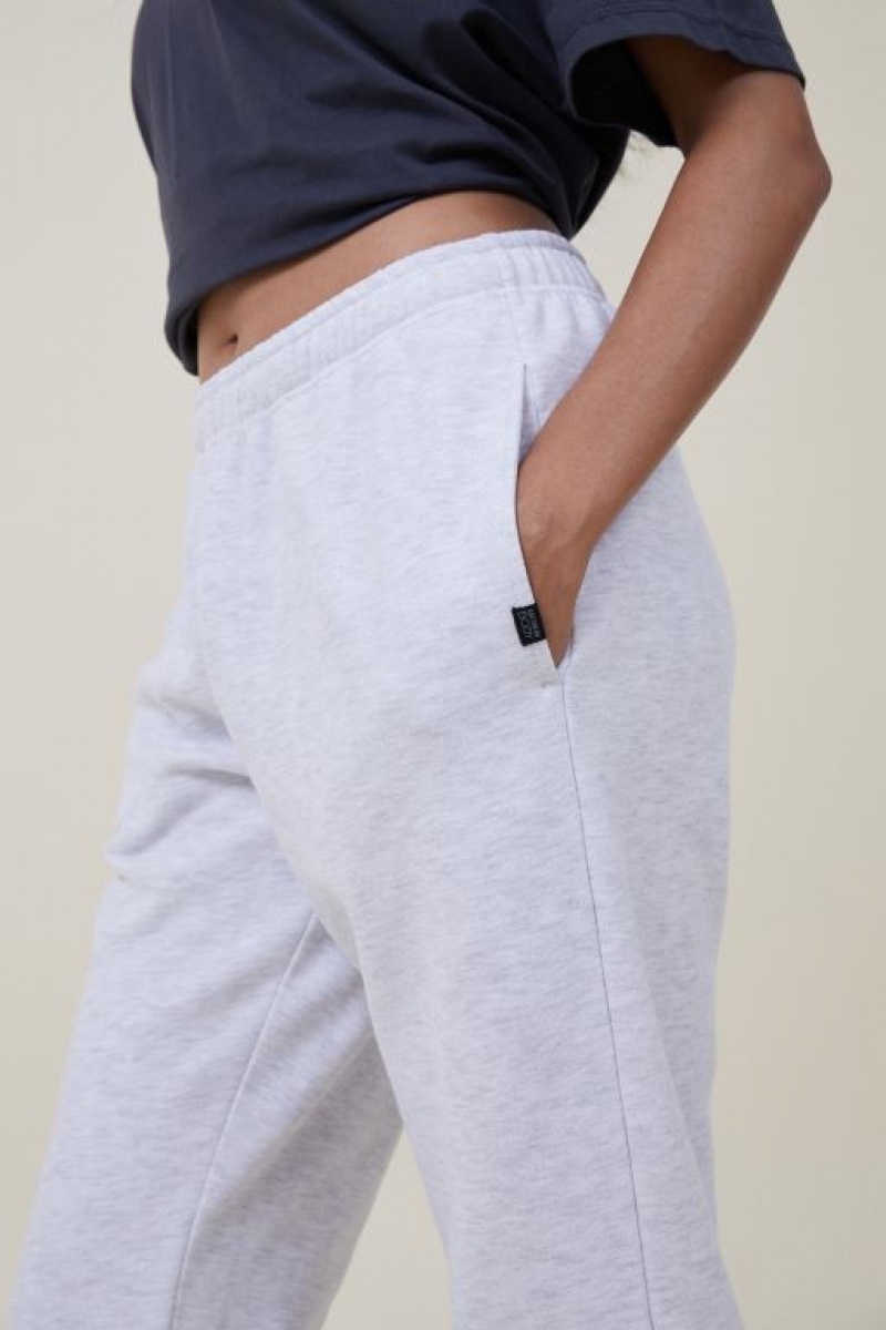 Pantalones Deportivos Cotton On Plush Essential Gym Pista Mujer Gris | J24r1HEe0Xf