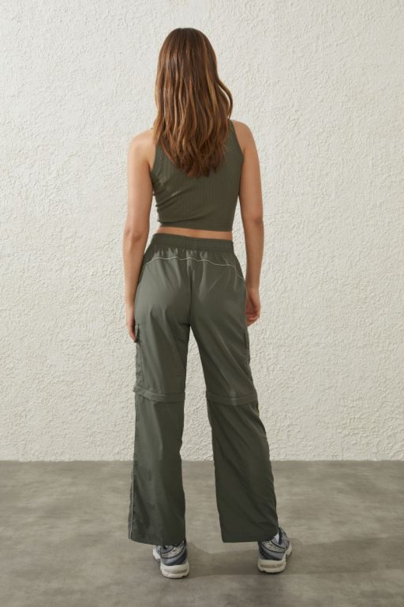 Pantalones Deportivos Cotton On Woven Zip Off Cargo Mujer Verde | QkCmAKNshQh