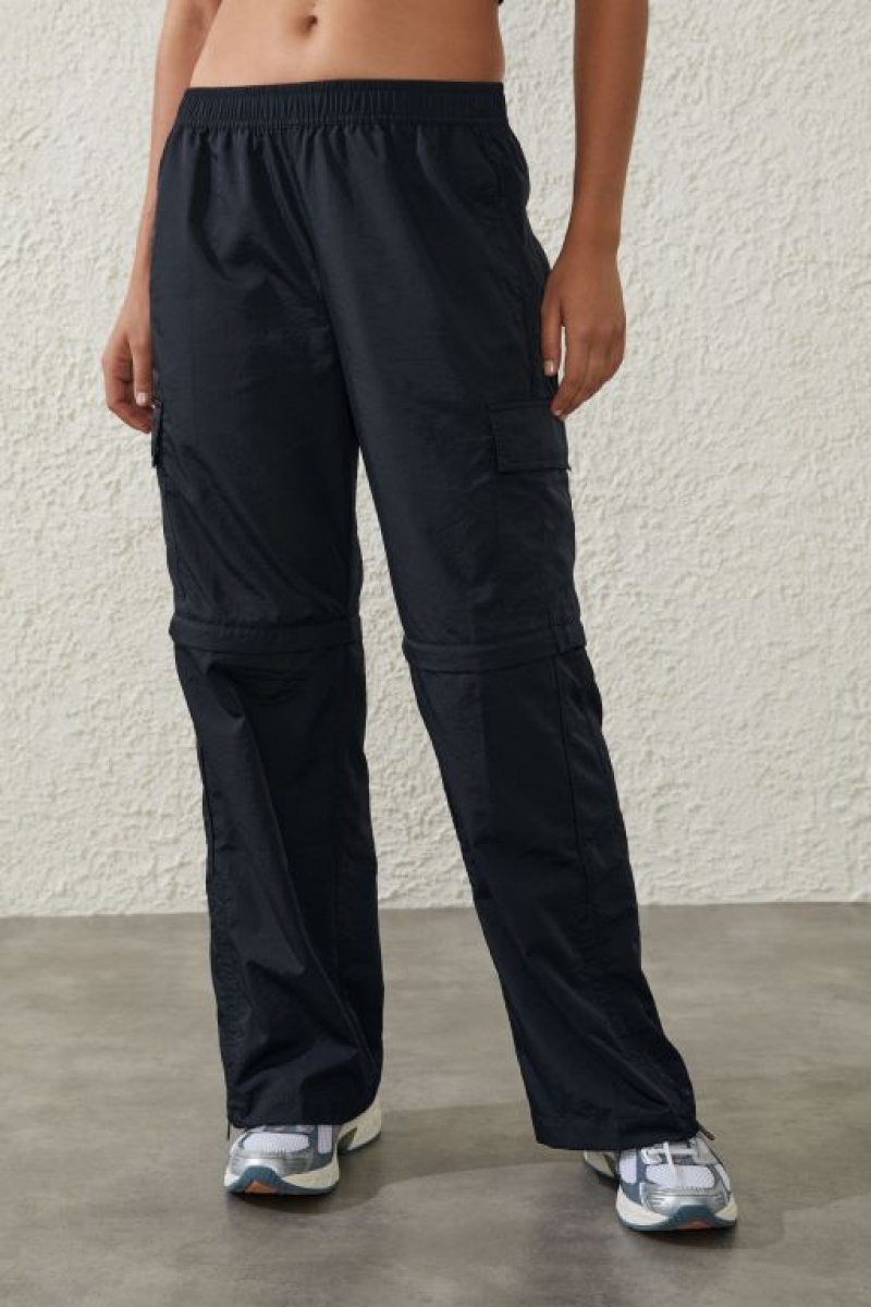 Pantalones Deportivos Cotton On Woven Zip Off Cargo Mujer Negras | dqXaoETWNy9