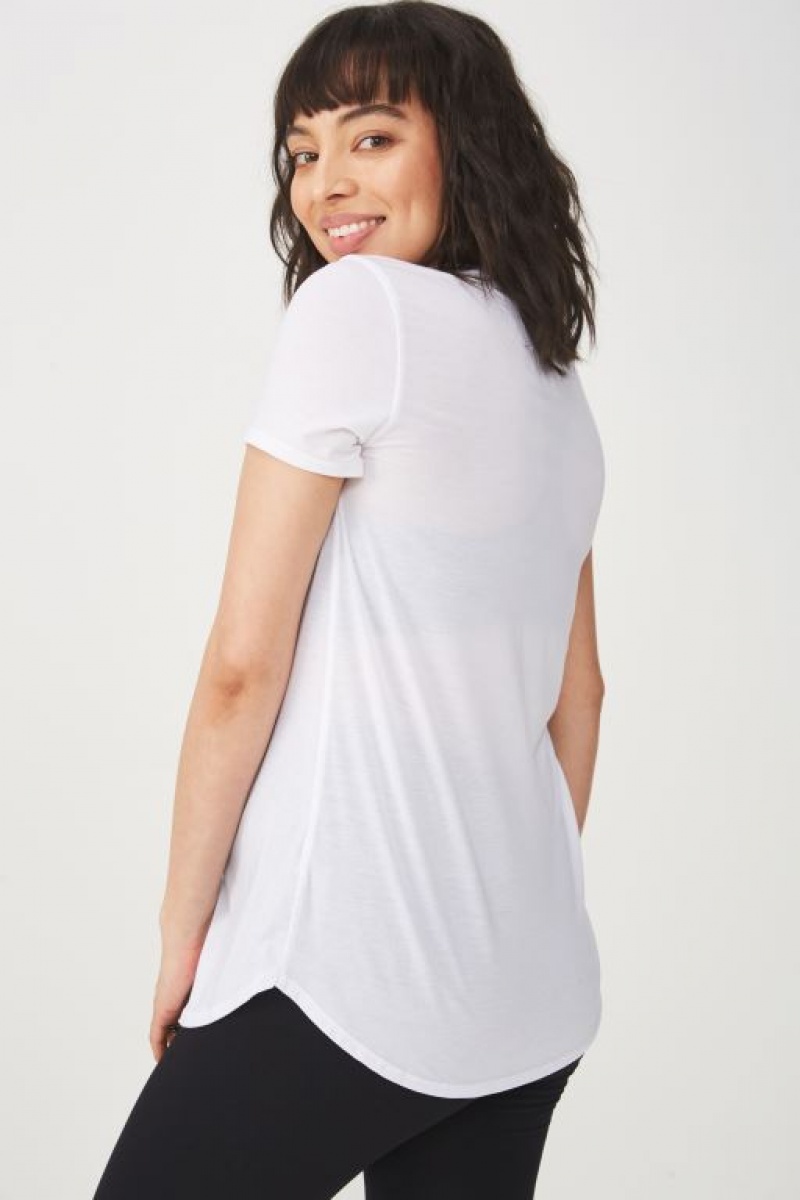 Ropa de Premamá Cotton On Gym T Shirt Mujer Blancas | 6epQWAlbJP1