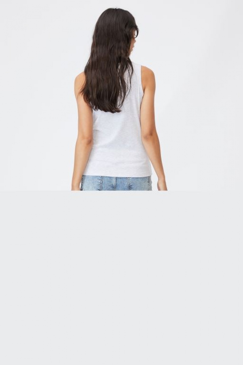 Ropa de Premamá Cotton On Henley Sin Manga Tank Mujer Plateadas | 8546aVJW4HL