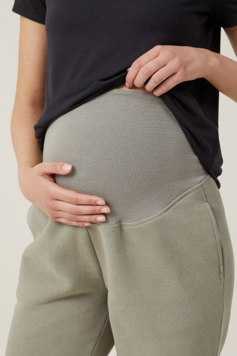 Ropa de Premamá Cotton On Plush Gym Pista Pant Mujer Kaki | iKjWARWhCp3