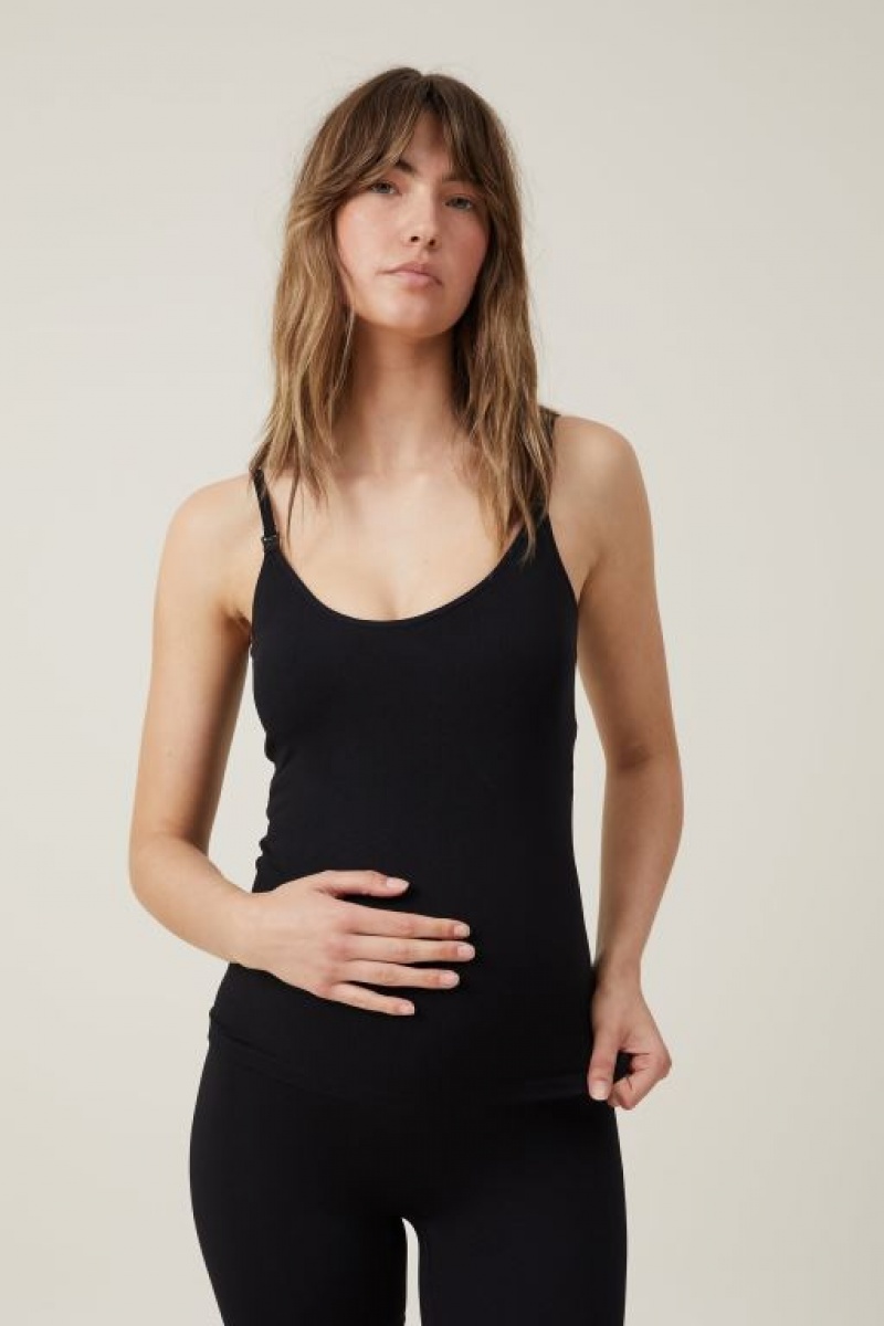 Ropa de Premamá Cotton On Seamless Nursing Cami Mujer Negras | ZZGGO8gRW9y