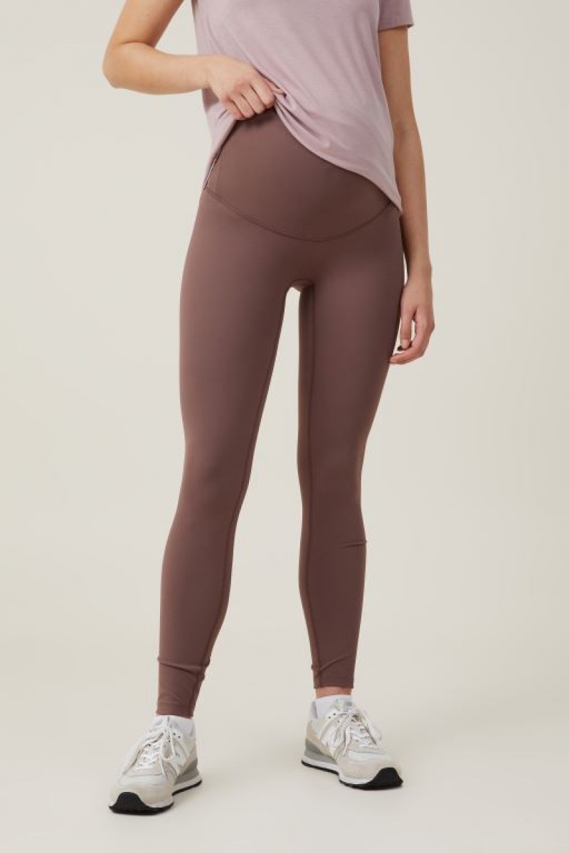 Ropa de Premamá Cotton On Ultra Soft Yoga Full Length Tight Mujer Gris Oscuro Marrones | 4VTW1fodxLx