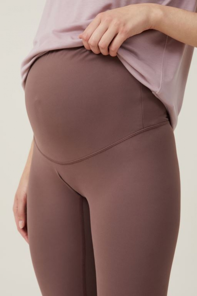 Ropa de Premamá Cotton On Ultra Soft Yoga Full Length Tight Mujer Gris Oscuro Marrones | 4VTW1fodxLx