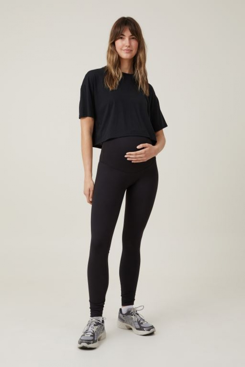 Ropa de Premamá Cotton On Ultra Soft Yoga Full Length Tight Mujer Negras | q5AAZ12yzto