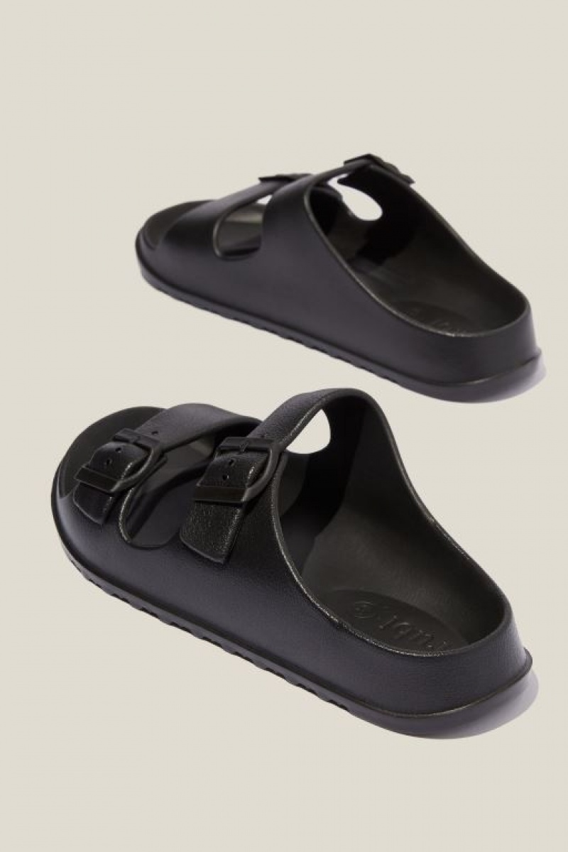 Sandalias Cotton On Bronte Double Hebilla Chanclas Mujer Negras | la6sF5oZXQx