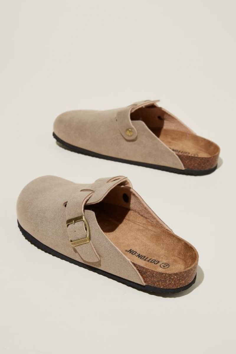 Sandalias Cotton On Closed Puntera Hebilla Chanclas Hombre Gris Marrones | tsER0iJglHg