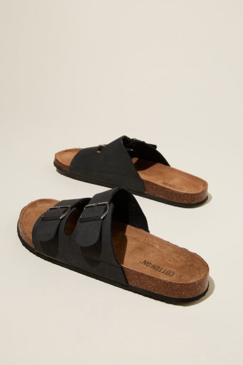 Sandalias Cotton On Double Hebilla Hombre Negras | nYowyaoSxOe