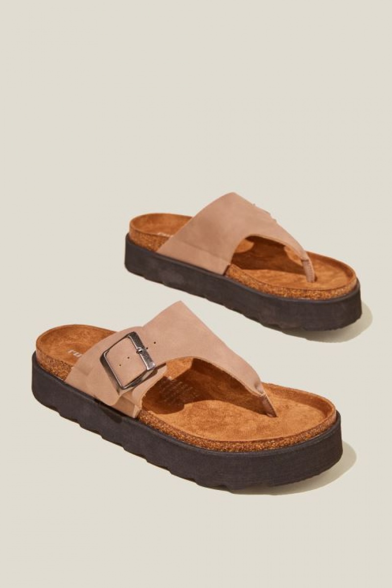 Sandalias Cotton On Rex Flatform Puntera Post Chanclas Mujer Roebuck | DkZalwIttMm