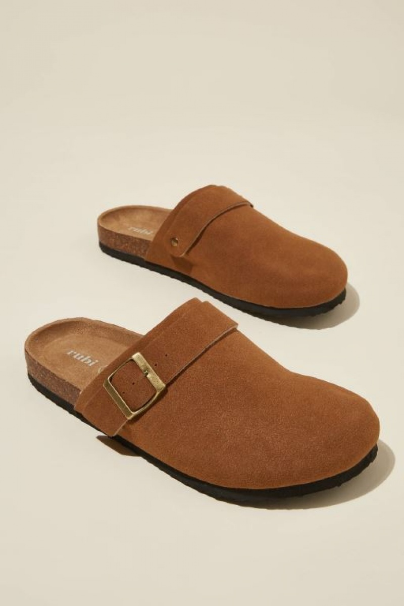 Sandalias Cotton On Rex Hebilla Mule Mujer Marrones | 5mkODZPveK7