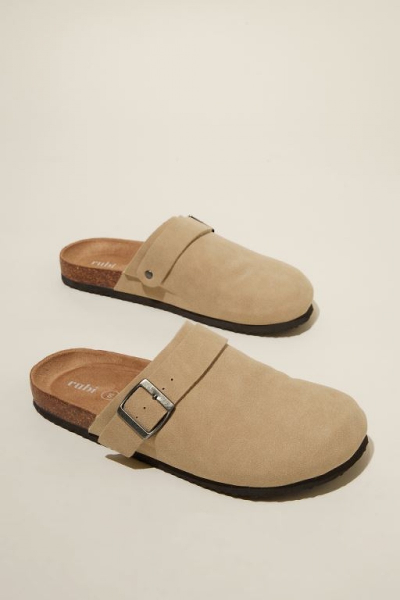 Sandalias Cotton On Rex Hebilla Mule Mujer Marrones | WiEuaKsqKdL