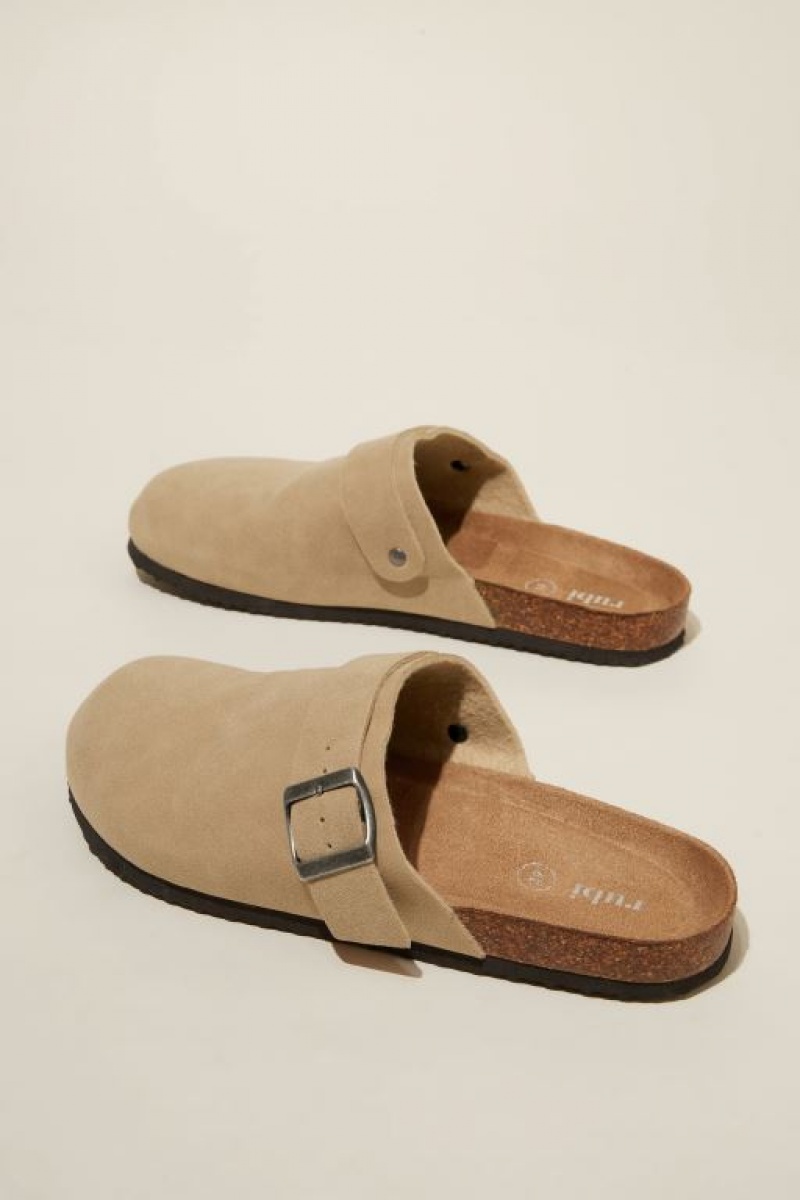 Sandalias Cotton On Rex Hebilla Mule Mujer Marrones | WiEuaKsqKdL