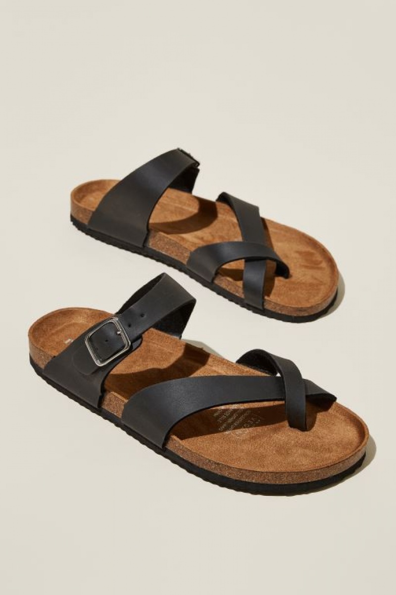 Sandalias Cotton On Rex Puntera Loop Chanclas Mujer Negras | 42EatFiR0OA