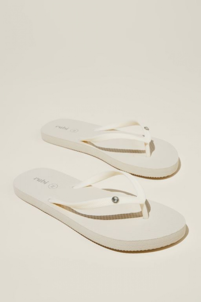 Sandalias Cotton On The Rubi Flip Flop Mujer Ecru | CrkxUi1ASzj