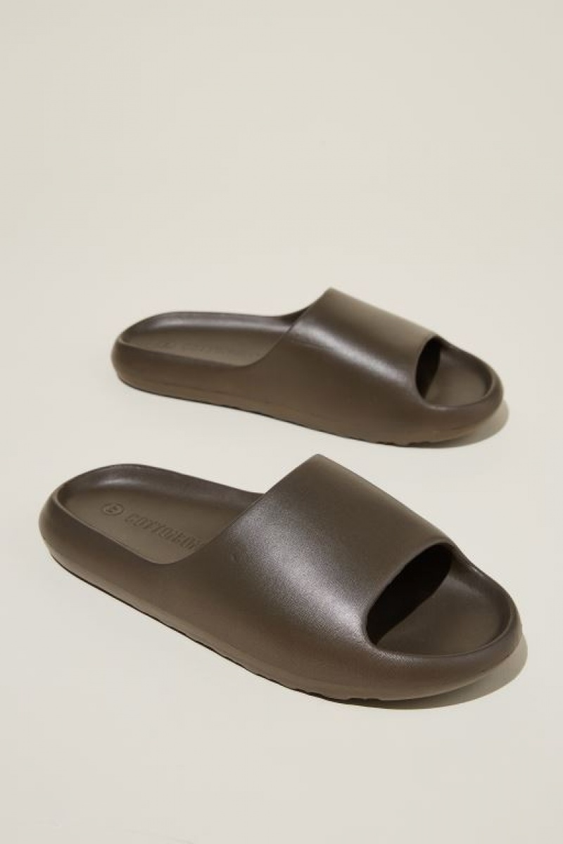 Sandalias Cotton On Vacay Chanclas Hombre Chocolate | 9HPRSomB3LQ