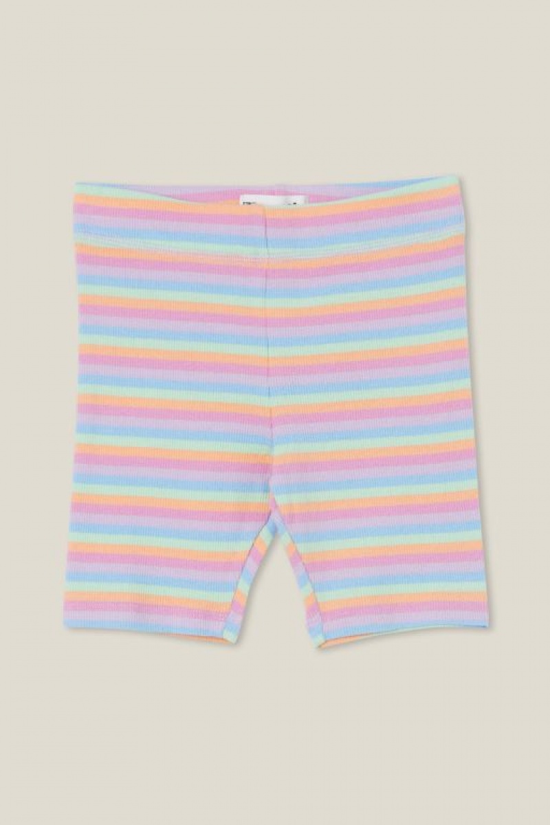 Short Cotton On Hailey Bike Niña Multicolor Rayadas | lxx7eK8KG0C