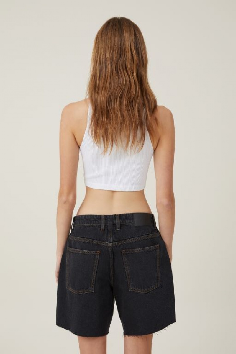 Short Cotton On Relaxed Denim Mujer Negras | xeRWqHXClly