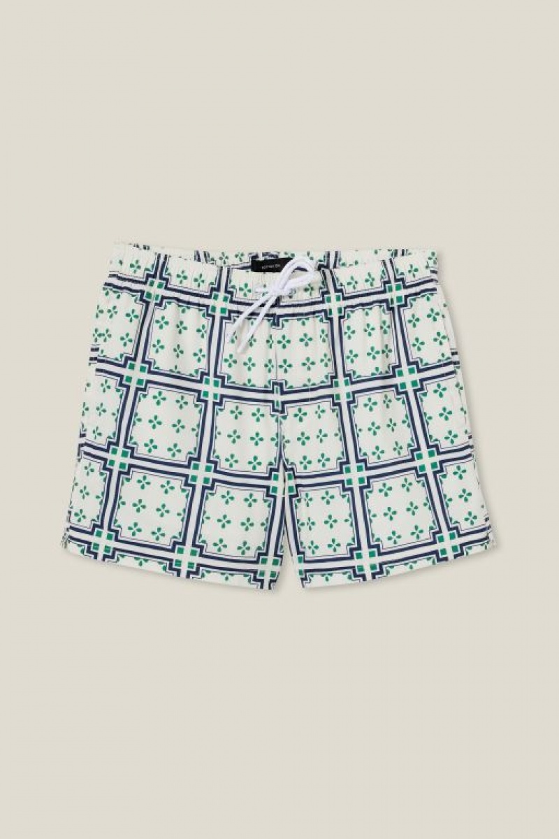 Short Cotton On Stretch Swim Hombre Blancas | OIFoOMsy7DP