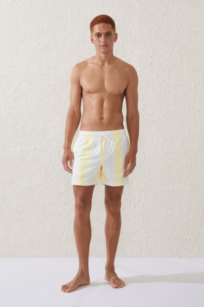 Short Cotton On Stretch Swim Hombre Limón Rayadas | iobFRRjQDq8