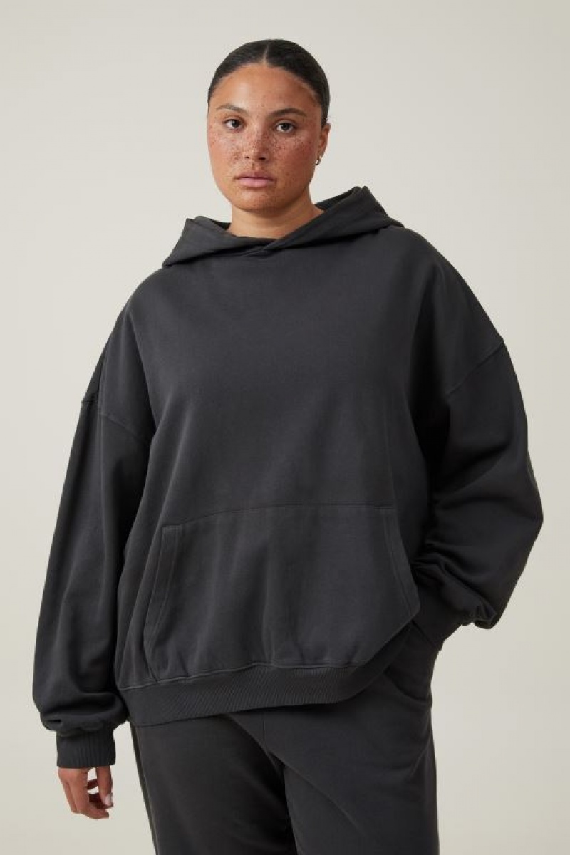 Sudadera con Capucha Cotton On Classic Washed Mujer Negras | uBL9FzNcohX