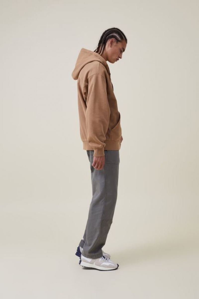 Sudadera con Capucha Cotton On Oversized Zip Up Hombre Burnt | 3dTkNUaTL5h