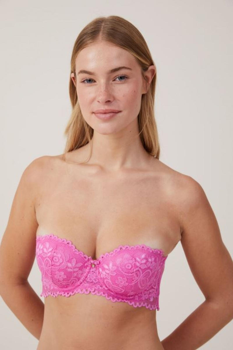 Sujetadores Cotton On Butterfly Encaje Strapless Push Up2 Mujer Cupids | H0wEAJY4IjN