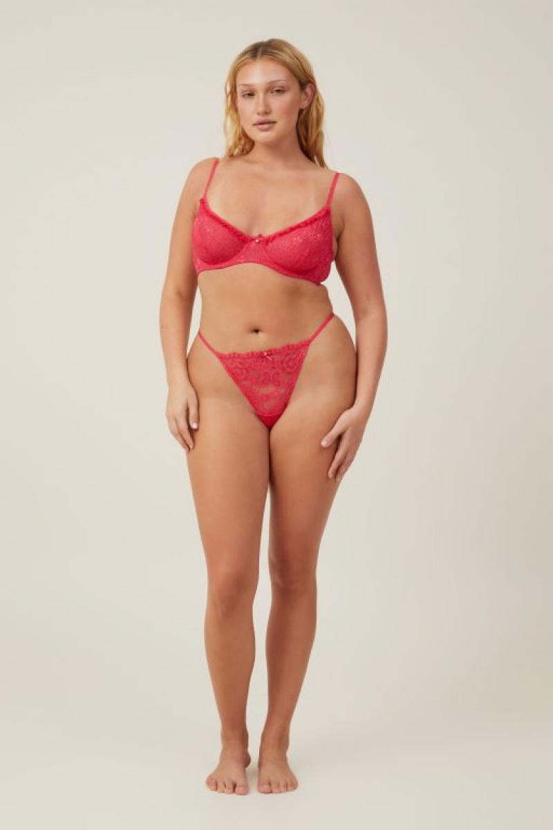 Sujetadores Cotton On Butterfly Encaje Underwire Mujer Rosas Rojas | zBOWgf0ghKb