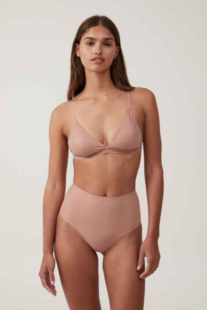 Sujetadores Cotton On Emma Sparkle Triangle Bralette Mujer Nougat | 7jYjfV3vEE6