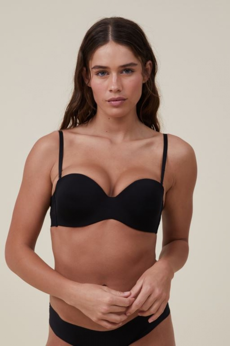 Sujetadores Cotton On Everyday Contour Strapless Mujer Negras | IELZJuKaywm